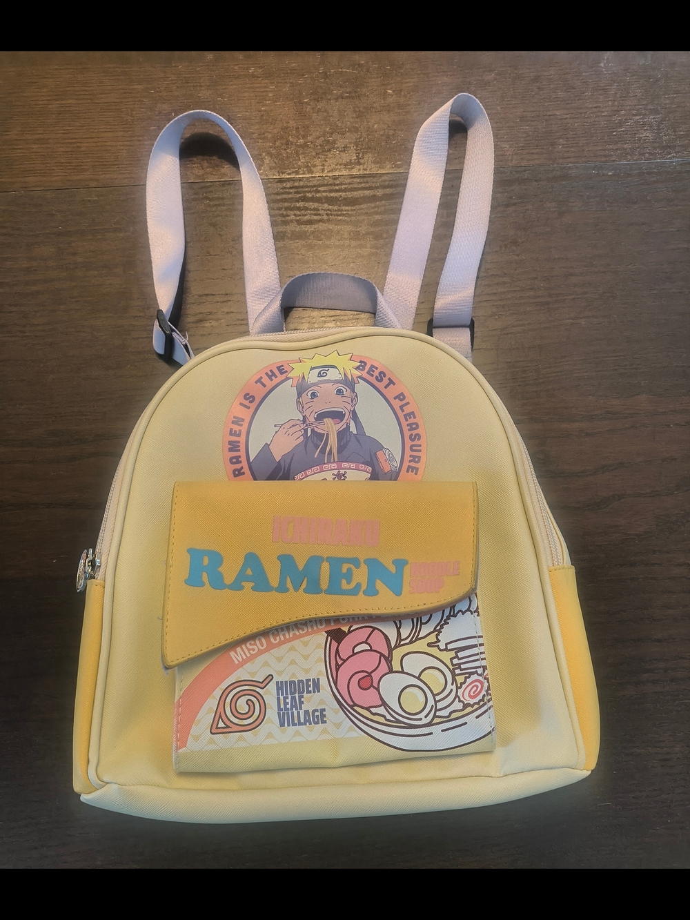 Naturino Yellow Ramen Graphic Mini Backpack